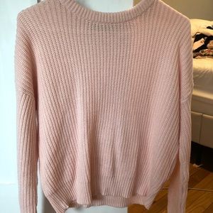 Pink Urban Outfitters Long Sleeved Sweater